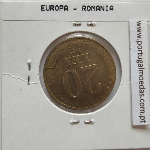 Roménia 20 Lei 1991 Aço-latão, World Coins Romania KM 109, coin of 20 lei 1991 Nickel clad steel