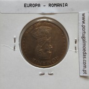 Roménia 50 Lei 1993 Aço-latão, World Coins Romania KM 110, coin of 50 lei 1993 Brass plated steel