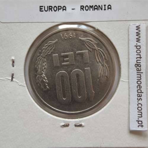 Roménia 100 Lei 1991 Aço- Níquel, World Coins Romania KM 111, coin of 100 lei 1991 Nickel plated steel