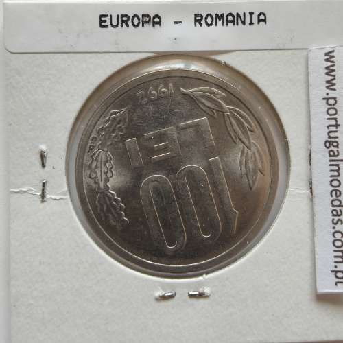 Roménia 100 Lei 1992 Aço- Níquel, World Coins Romania KM 111, coin of 100 lei 1992 Nickel plated steel