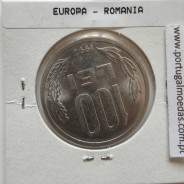 Roménia 100 Lei 1992 Aço- Níquel, World Coins Romania KM 111, coin of 100 lei 1992 Nickel plated steel