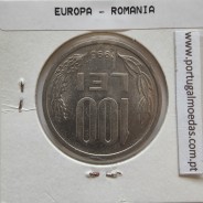 Roménia 100 Lei 1993 Aço- Níquel, World Coins Romania KM 111, coin of 100 lei 1993 Nickel plated steel