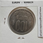 Roménia 100 Lei 1993 Aço- Níquel, World Coins Romania KM 111, coin of 100 lei 1993 Nickel plated steel