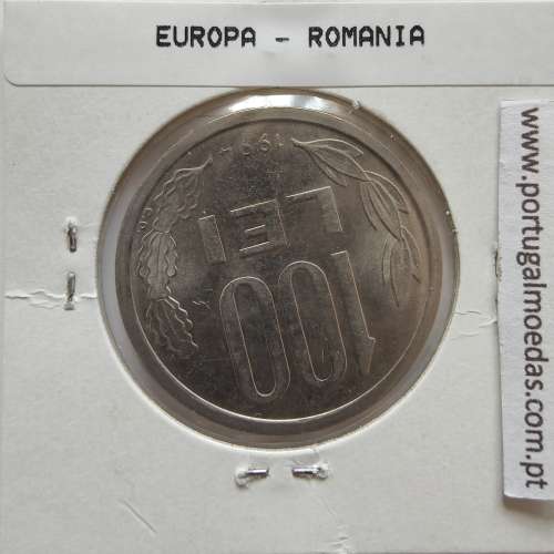 Roménia 100 Lei 1994 Aço- Níquel, World Coins Romania KM 111, coin of 100 lei 1994 Nickel plated steel