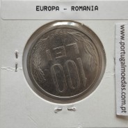Roménia 100 Lei 1994 Aço- Níquel, World Coins Romania KM 111, coin of 100 lei 1994 Nickel plated steel