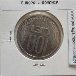 Roménia 100 Lei 1994 Aço- Níquel, World Coins Romania KM 111, coin of 100 lei 1994 Nickel plated steel