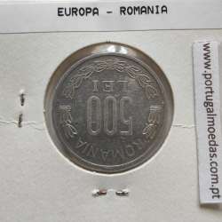 Roménia 500 Lei 2000 Alumínio, World Coins Romania KM 145, coin of 500 lei 2000 Aluminium