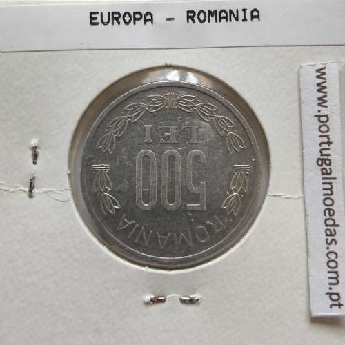 Roménia 500 Lei 2000 Alumínio, World Coins Romania KM 145, coin of 500 lei 2000 Aluminium
