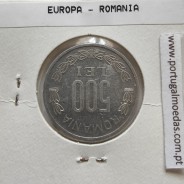Roménia 500 Lei 2000 Alumínio, World Coins Romania KM 145, coin of 500 lei 2000 Aluminium