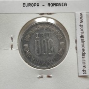 Roménia 500 Lei 2000 Alumínio, World Coins Romania KM 145, coin of 500 lei 2000 Aluminium