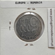 Roménia 5000 Lei 2002 Alumínio, World Coins Romania KM 158, coin of 5000 lei 2002 Aluminium