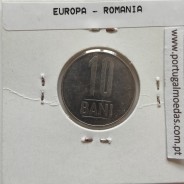 Roménia 10 Bani 2007 Aço-níquel, World Coins Romania KM 191, coin of 10 bani 2007 Nickel plated steel