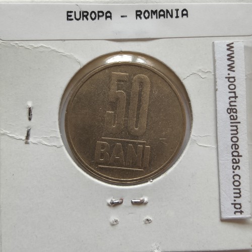 Roménia 50 Bani 2006 Latão-níquel, World Coins Romania KM 192, coin of 50 bani 2006 Nickel brass