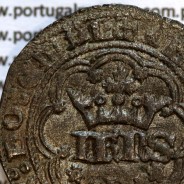 Real de Três e Meia Libras de D. João I 1385-1433, "L" Lisboa, legenda: ☩IHNS⦂DEI⦂GRA⦂REX⦂PO⦂ETAL / ☩ADIVTORIVN⦂NOSTRVM⦂
