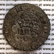 Real de Três e Meia Libras de D. João I 1385-1433, "L" Lisboa, legenda: ☩IHNS⦂DEI⦂GRA⦂REX⦂PO⦂ETAL / ☩ADIVTORIVN⦂NOSTRVM⦂