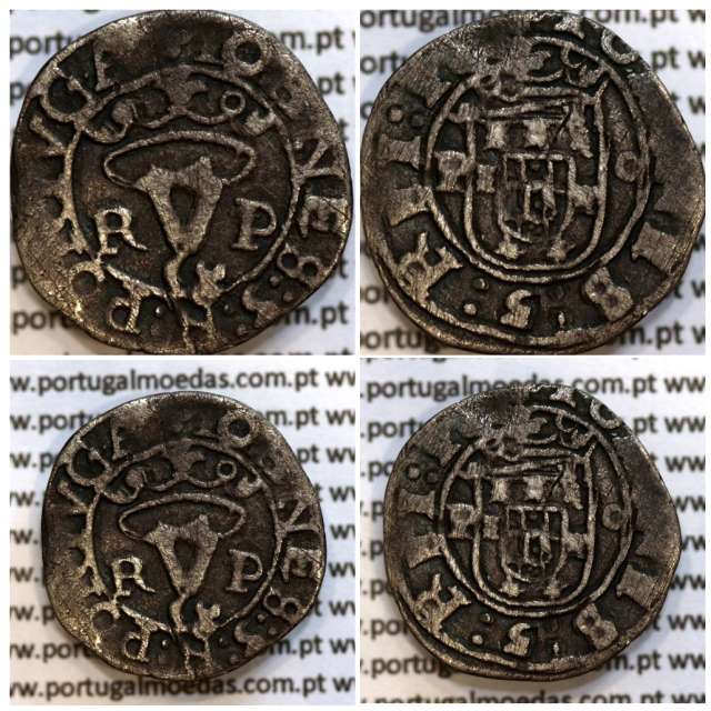 Portugal, silver coin of Vintém of D. João III 1521-1557, rare thype of (R-P / P-O ) mint Porto, ✥IOANES:3:R:PORTVGA /✥IOANES:3: