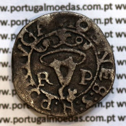 Vintém ou 20 reais prata de D. João III 1521-1557, Rara (R-P / P-O) Porto, Legenda: ✥IOANES:3:R:PORTVGA /✥IOANES:3:REI:PO: