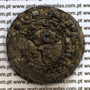 Real Branco em bolhão de D. João I (1385-1433), "L" Lisboa, sem Sinal oculto, ✚ADIVTORIVm✿nOSTRVm✿QVI✿F€CIT✿C€LVm✿€T€RA✿