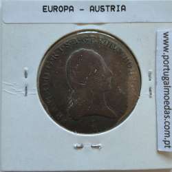 Áustria 3 Kreuzer 1800-B cobre, World Coins Áustria  KM 2115, coin of 3 Kreuzer 1800 Copper