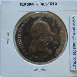 Áustria 6 Kreutzer 1800-S cobre, World Coins Áustria  KM 2128, coin of 3 Kreutzer 1800 Copper