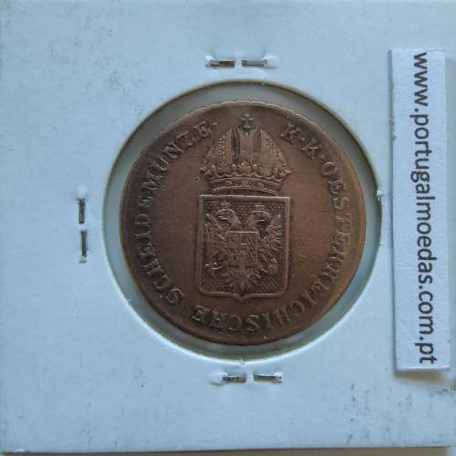 Áustria 1 Kreuzer 1816-A cobre, World Coins Áustria  KM 2113, coin of 1 Kreuzer 1816 Copper