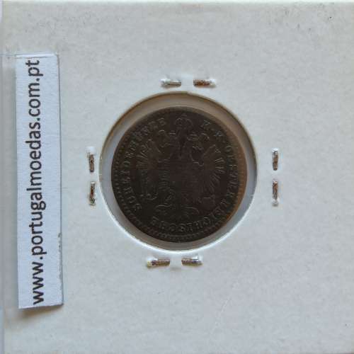 Áustria 1 Kreuzer 1881 cobre, World Coins Áustria  KM 2186, coin of 1 Kreuzer 1881 Copper