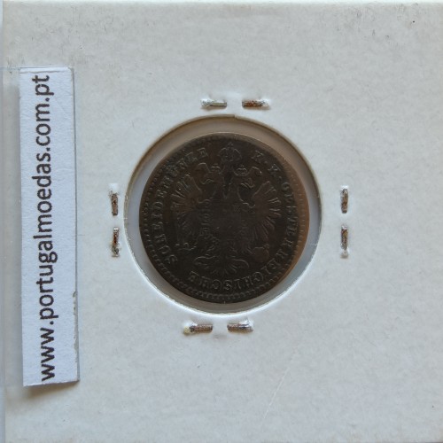 Áustria 1 Kreuzer 1860-E cobre, World Coins Áustria  KM 2186, coin of 1 Kreuzer 1816 Copper