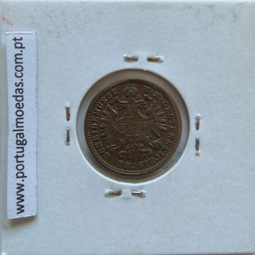 Áustria 1 Kreuzer 1885 cobre, World Coins Áustria  KM 2187, coin of 1 Kreuzer 1885 Copper