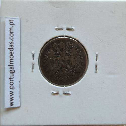 Áustria 2 Heller 1895 cobre, World Coins Áustria  KM 2801, coin of 2 heller 1895 Copper