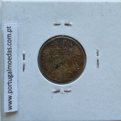 Áustria 2 Heller 1895 cobre, World Coins Áustria  KM 2801, coin of 2 heller 1895 Copper