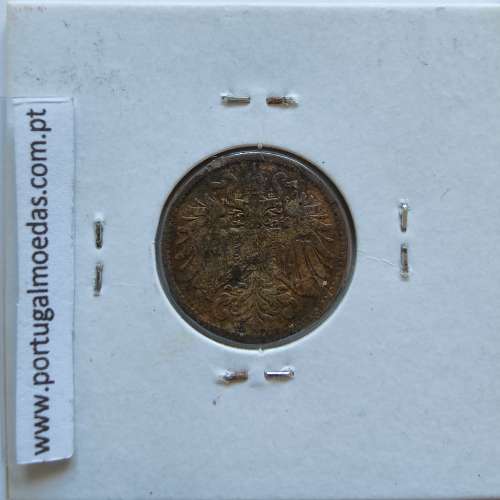 Áustria 10 Heller 1895 Niquel, World Coins Áustria  KM 2802, coin of 10 heller 1895 Nickel