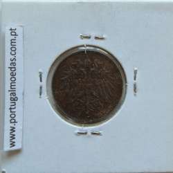 Áustria 20 Heller 1918 ferro, World Coins Áustria  KM 2826, coin of 20 heller 1918 iron