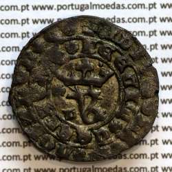 Real Branco em bolhão de D. João I (1385-1433), "L" Lisboa, Sinal oculto à Esquerda, ✠ADIVTORIVm✿nOSTRVm✿QV✿F€€CIT✿C€€LLVm✿€✿