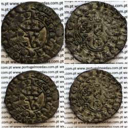 Real Branco em bolhão de D. João I (1385-1433), "L" Lisboa, Sinal oculto à Esquerda, ✠ADIVTORIVm✿nOSTRVm✿QV✿F€€CIT✿C€€LLVm✿€✿