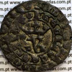 Real Branco em bolhão de D. João I (1385-1433), "L" Lisboa, Sinal oculto à Esquerda, ✠ADIVTORIVm✿nOSTRVm✿QV✿F€€CIT✿C€€LLVm✿€✿