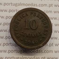 MOEDA DE DEZ CENTAVOS (10 CENTAVOS) BRONZE 1940 BC