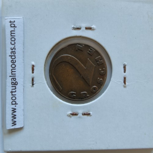 Áustria 2 Groschen 1929 bronze, World Coins Austria KM 2837, coin of 2 Groschen 1929 Bronze