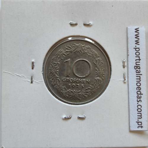 Áustria 10 Groschen 1925 Cupro niquel, World Coins Austria KM 2838, coin of 10 Groschen 1925 Copper-nickel