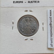 Áustria 2 Groschen 1950 Aluminio, World Coins Austria KM 2876, coin of 2 groschen 1950 Aluminium