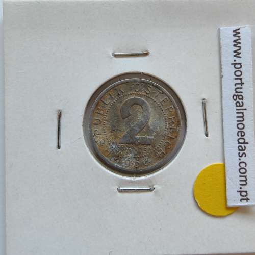 Áustria 2 Groschen 1950 Alumínio, World Coins Austria KM 2876, coin of 2 groschen 1950 Aluminium