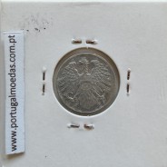 Áustria 2 Groschen 1952 Alumínio, World Coins Austria KM 2876, coin of 2 groschen 1952 Aluminium