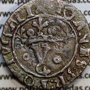 Vintém prata de D. João III 1521-1557, Não catalogada, Legenda: ✖IOANES:3:R:PORTGALI  / ☩IOANES:3:R:PORTVGAL: