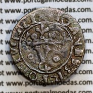 Vintém prata de D. João III 1521-1557, Não catalogada, Legenda: ✖IOANES:3:R:PORTGALI  / ☩IOANES:3:R:PORTVGAL: