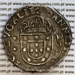 Portugal, silver coin of Half Cruzado of D. João IV 1640-1656, 200 Réis, ✤IOANNES IIII DG REX PORTVGALIE / ✤IN.HOC.SIGNO.VINCES