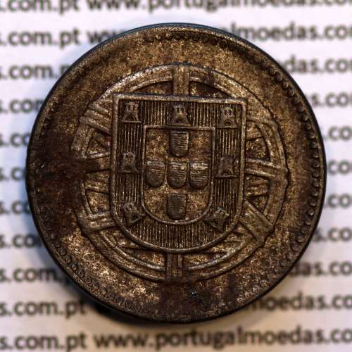 2 centavos 1918 Ferro, "$02 centavos 1918 Ferro Republica Portuguesa", (MBC+/Bela), World Coins Portugal KM 567