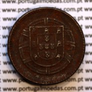 2 centavos 1918 Ferro, "$02 centavos 1918 Ferro Republica Portuguesa", (MBC+/Bela), World Coins Portugal KM 567