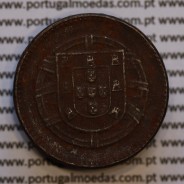 Portugal, iron coin of 2 centavos 1918, 2 centavos 1918 iron of portuguese republic, (VF+/XF), World Coins Portugal KM#567