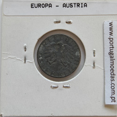 Áustria 5 Groschen 1951 Zinco, World Coins Austria KM 2875, coin of 5 groschen 1951 zinc