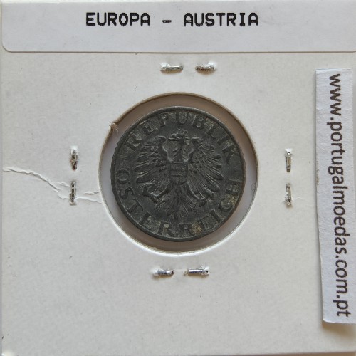 Áustria 5 Groschen 1953 Zinco, World Coins Austria KM 2875, coin of 5 groschen 1953 zinc
