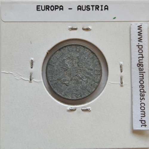 Áustria 5 Groschen 1955 Zinco, World Coins Austria KM 2875, coin of 5 groschen 1955 zinc